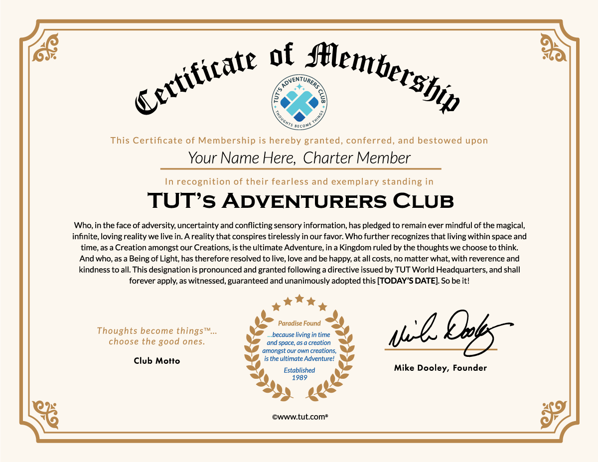 Certificate TUT